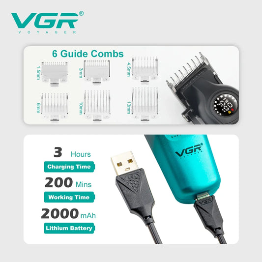 Hair Clippers Men Professional Kit DLC Blade 10000RPM Cordless Barber Machines Barber Machine VGR V-196 V-996 ROSYOUS RS-620