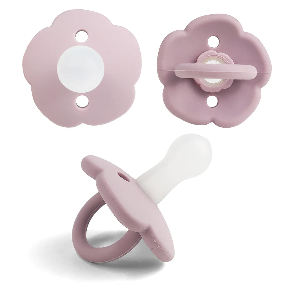 Baby pacifier super soft anti-flatulence, 0-3 to 6 months old imitation breast milk newborn baby sleep artifact