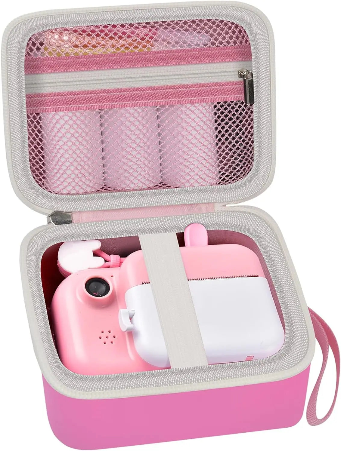 Kids Instant Print Camera Case (CASE ONLY) | Hard Storage Bag for Toddler Digital Print Cameras, Shockproof Travel Organizer for