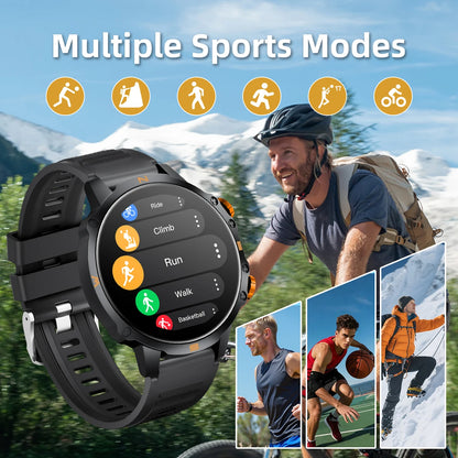 2026 Smart Watch 1.5''HD Screen Al Voice Assistant BT Call Message Push 100+Sport Fashion Smartwatch For Men Women Birthday Gift