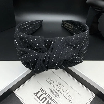 Hair headband for women, new black retro fashion style, hair tie headpiece with wide edge, pressed hair, wash face headband