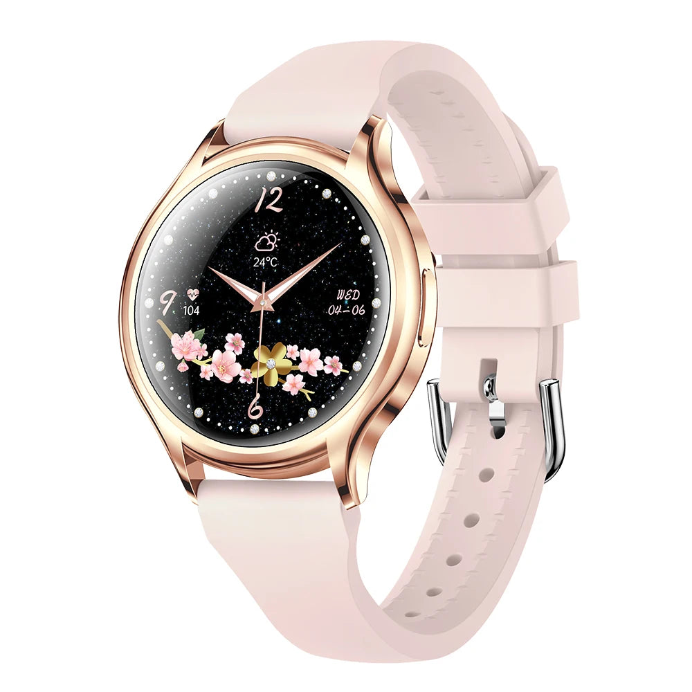 Smart Watch for Women Gifts 1.27 Inch Full Touch Screen Health Sports Fitness Watches Bluetooth Calls Digital Smartwatch Ladies