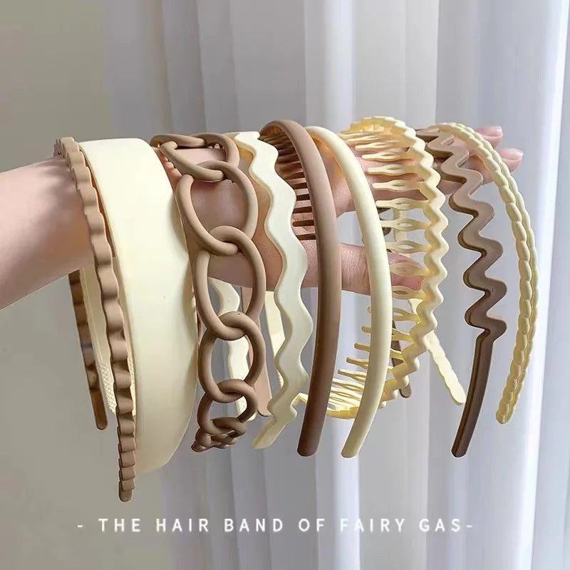 Hair Hoop for Women Washing Face, Pressing Hair Clip, Bangs, Broken Hair, Toothed Anti Slip Head Hoop, Divine Tool.