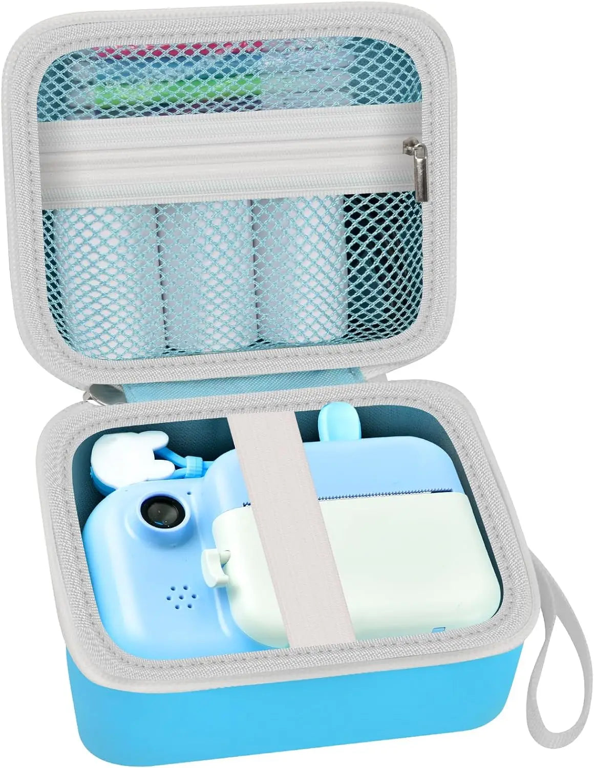 Kids Instant Print Camera Case (CASE ONLY) | Hard Storage Bag for Toddler Digital Print Cameras, Shockproof Travel Organizer for