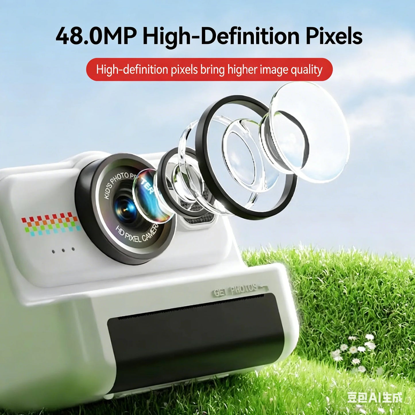 Must-Have Kids Instant Camera: Crystal-Clear High Pixel, Dual Cameras & Fun Filters – Print Photos Directly!