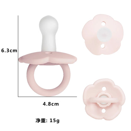 Baby pacifier super soft anti-flatulence, 0-3 to 6 months old imitation breast milk newborn baby sleep artifact
