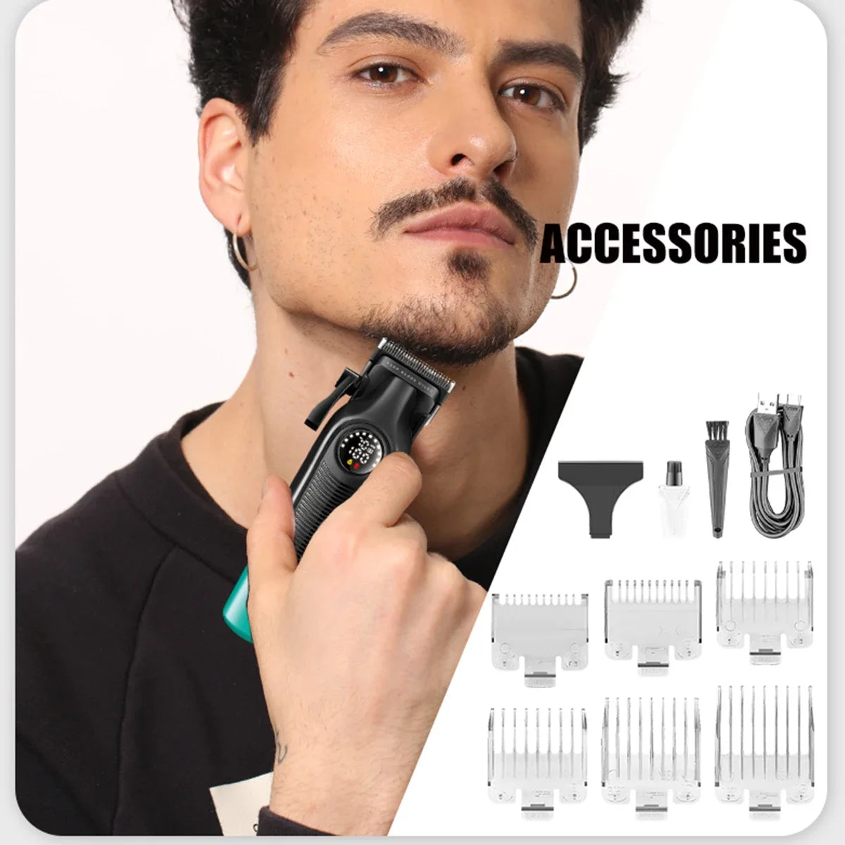 Hair Clippers Men Professional Kit DLC Blade 10000RPM Cordless Barber Machines Barber Machine VGR V-196 V-996 ROSYOUS RS-620