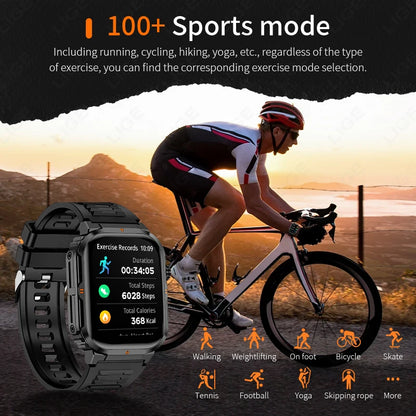 LIGE New Smart Watch For Men Women 2.01" HD Display Health Monitor Sport Fitness Watches AI Voice Bluetooth Call Smartwatch Men