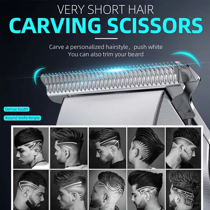 Hair Clippers for Men Professional, Barber Clippers and Trimmers Set, Cordless Hair Clippers for Hair Cutting Kit