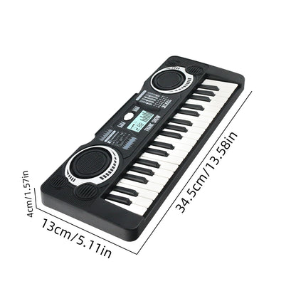 Kids Mini  Electronic Piano Keyboard 37 Keys Puzzle Early Education Simulation Electronic Piano Toy Teaching Musical Instrument