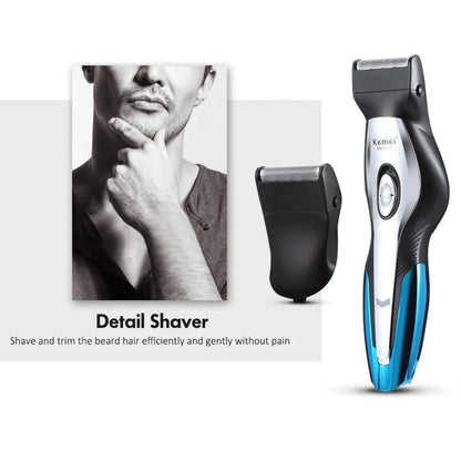 Rechargeable Cordless Hair Clippers Trimmer Grooming Kit for Men Beard Razor Cutting Nose Ear Hair Removal Tool