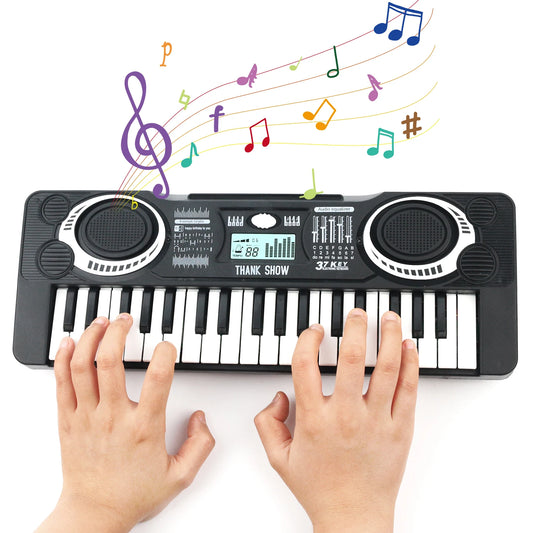 Kids Mini  Electronic Piano Keyboard 37 Keys Puzzle Early Education Simulation Electronic Piano Toy Teaching Musical Instrument