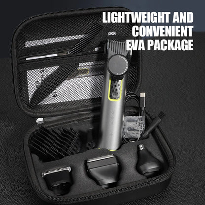 Beard Trimmer for Men Adjustable Hair Clippers Electric Cordless Kit Waterproof Professional Barbers Set Mens Mustache Trimmers