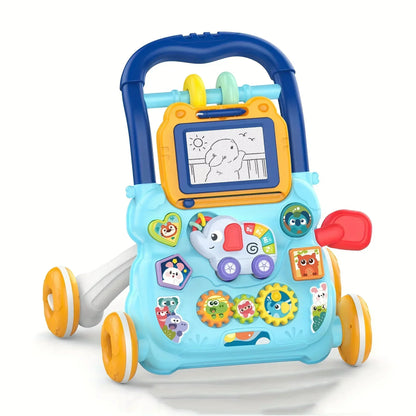 Baby Stroller Baby Learning To Walk Stroller Toys Music and Painting Walker Anti-rollover Multifunctional Walker Baby Gifts