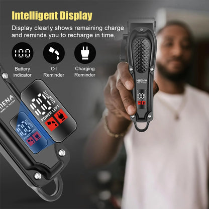 Professional Hair Clippers for Men Cordless Hair Clipper for Hair Cutting Kit 3-in-1 LED Haircut Set with Foil Shaver