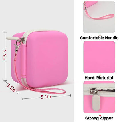 Kids Instant Print Camera Case (CASE ONLY) | Hard Storage Bag for Toddler Digital Print Cameras, Shockproof Travel Organizer for