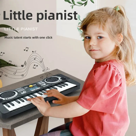 37-Key Kids Electronic Piano Keyboard, Portable Musical Toy for Toddlers & Children, Early Learning Educational Gift, Ages 3-9