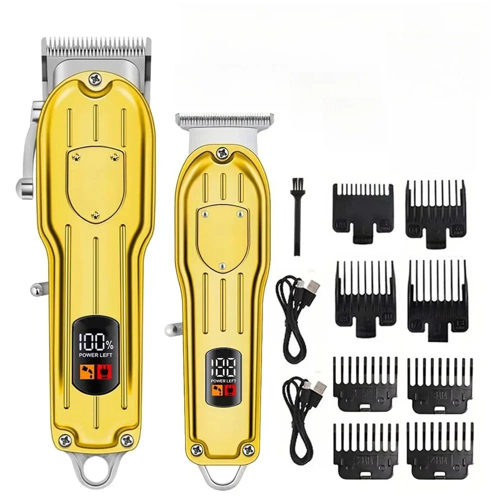 Hair Clippers for Men Professional, Barber Clippers and Trimmers Set, Cordless Hair Clippers for Hair Cutting Kit