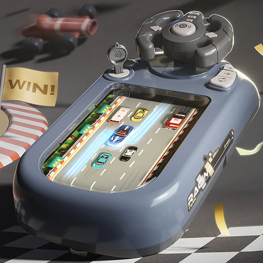Toddler Simulated Driving Racing Car Game with Sound Interactive Simulation Racing Toy Car Racing Adventure Toy for Boys 4-6