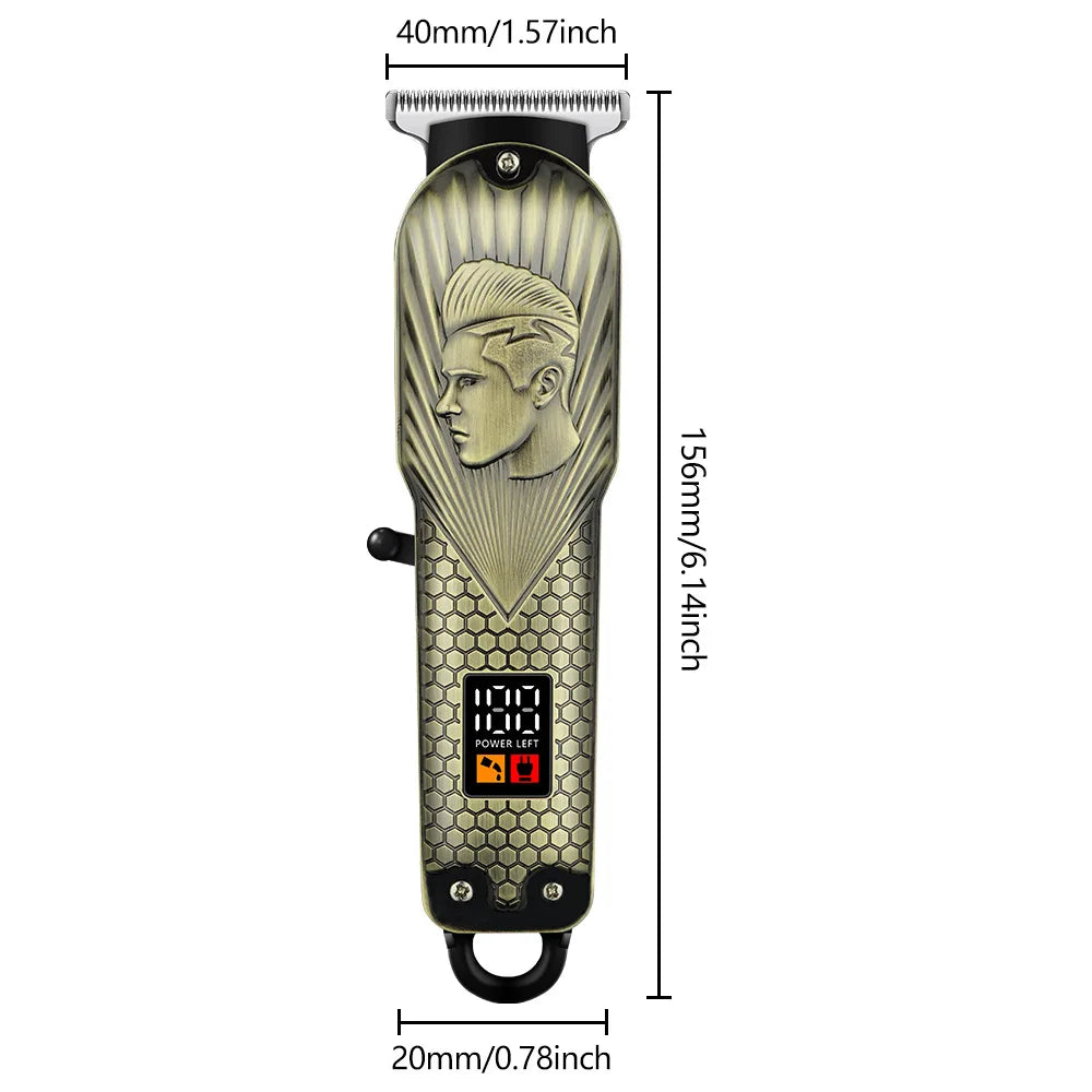 Professional Clippers and Trimmers Set,Beard Trimmer, Barber Clippers, Rechargeable Electric Shaver Hair Clippers for Men