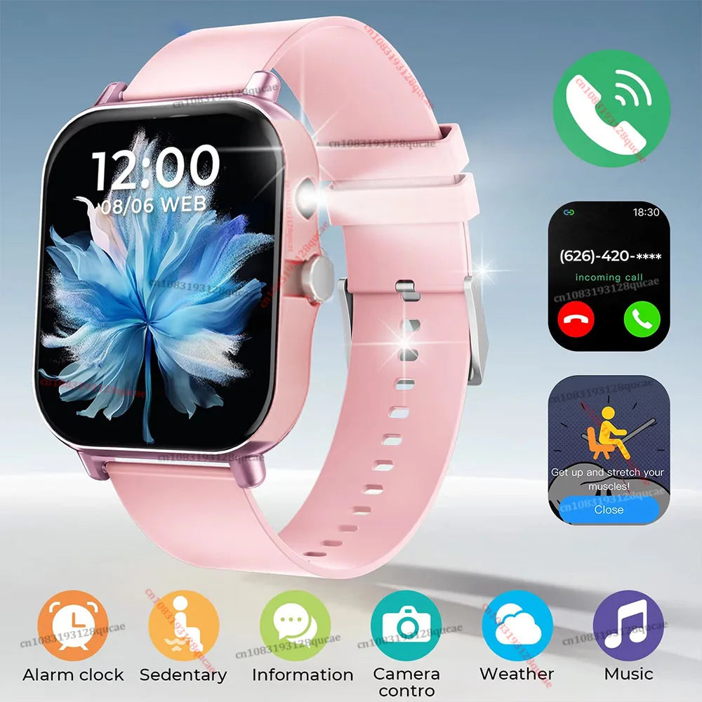 Smart Watch For Men Women Gift 1.83 Inch Full Touch Screen Sport Fitness Watches BT Calls Digital Smartwatch Wristwatch 2026 New