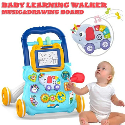 Baby Stroller Baby Learning To Walk Stroller Toys Music and Painting Walker Anti-rollover Multifunctional Walker Baby Gifts