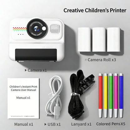 Must-Have Kids Instant Camera: Crystal-Clear High Pixel, Dual Cameras & Fun Filters – Print Photos Directly!