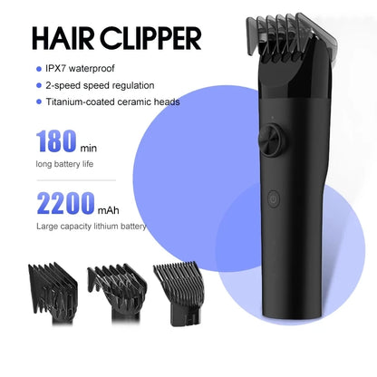 Mijia Hair Clipper Trimmer for Men Electric Shaver Clippers Barber Professional Haircut Machine Barbershop Cutting Beard