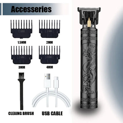 Professional Hair Clippers for Men - Cordless Rechargeable Zero Gapped T-Blade Hair Trimmer Electric Edgers Clippers