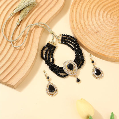 Moroccan Women's Fashion Jewelry Set - Luxurious Traditional Accessories for Bridal Wedding Parties & Holiday Gifts