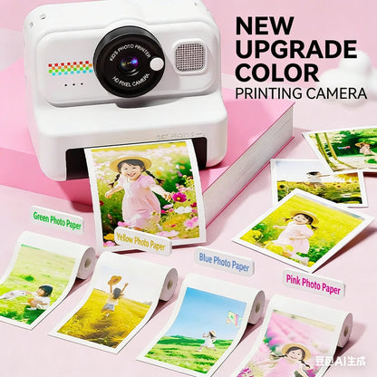 Must-Have Kids Instant Camera: Crystal-Clear High Pixel, Dual Cameras & Fun Filters – Print Photos Directly!