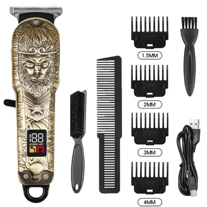 Professional Clippers and Trimmers Set,Beard Trimmer, Barber Clippers, Rechargeable Electric Shaver Hair Clippers for Men