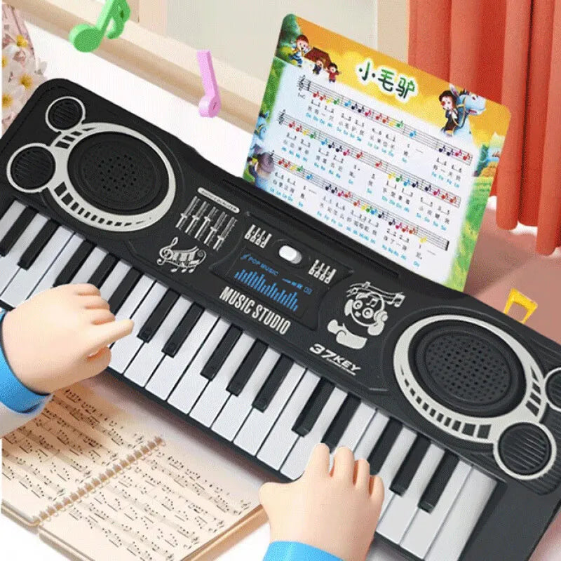 37-Key Kids Electronic Piano Keyboard, Portable Musical Toy for Toddlers & Children, Early Learning Educational Gift, Ages 3-9