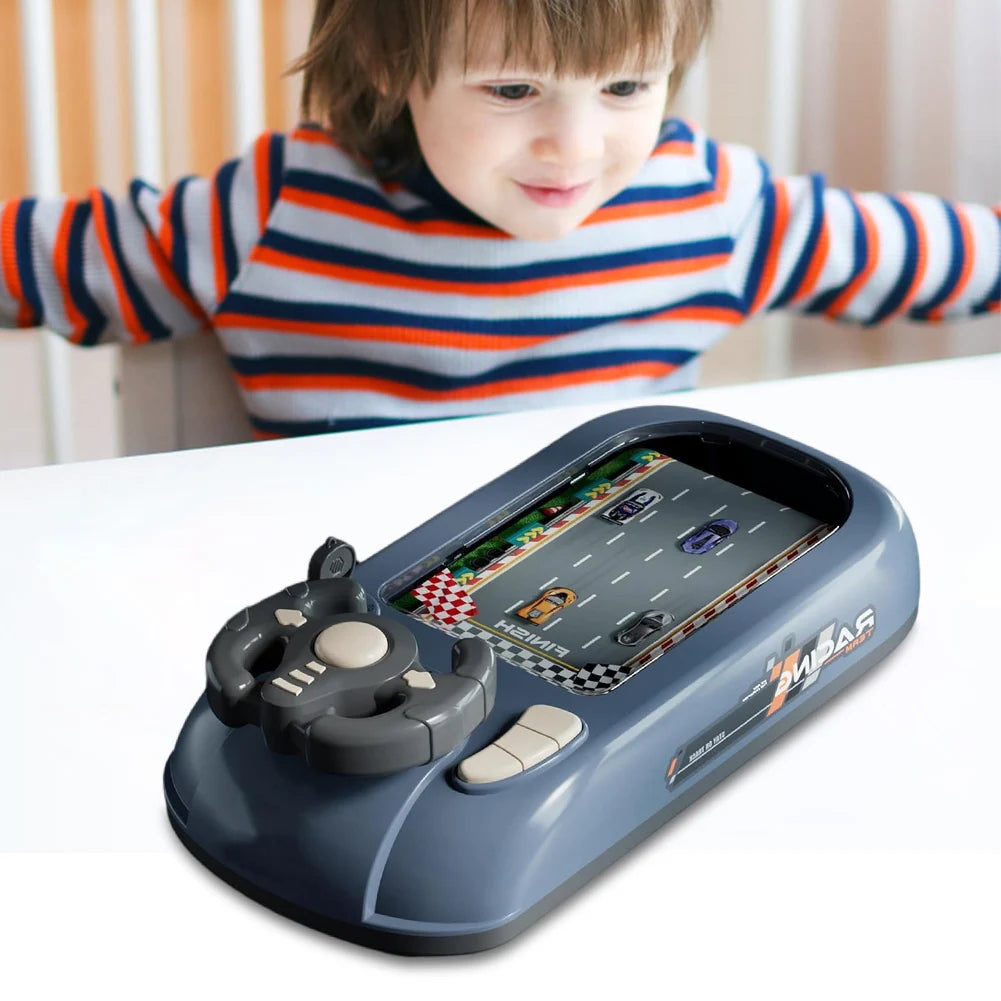 Toddler Simulated Driving Racing Car Game with Sound Interactive Simulation Racing Toy Car Racing Adventure Toy for Boys 4-6