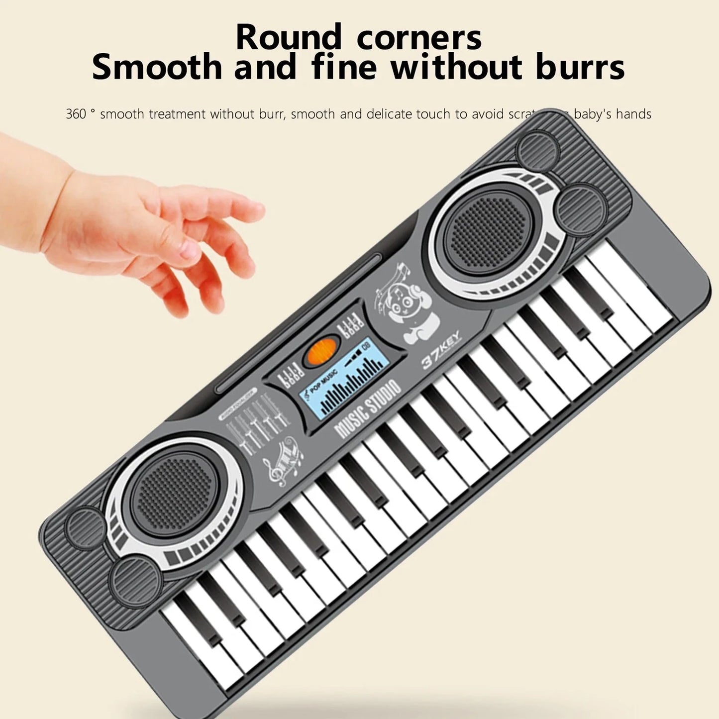 37-Key Kids Electronic Piano Keyboard, Portable Musical Toy for Toddlers & Children, Early Learning Educational Gift, Ages 3-9