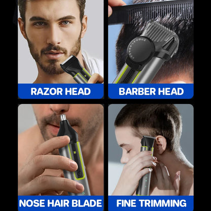 Beard Trimmer for Men Adjustable Hair Clippers Electric Cordless Kit Waterproof Professional Barbers Set Mens Mustache Trimmers