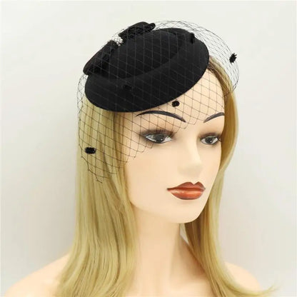 Women's Hair Clip Adorned with Black Pearls and Feathers for Radiant Finish on Special Moments