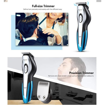 Rechargeable Cordless Hair Clippers Trimmer Grooming Kit for Men Beard Razor Cutting Nose Ear Hair Removal Tool