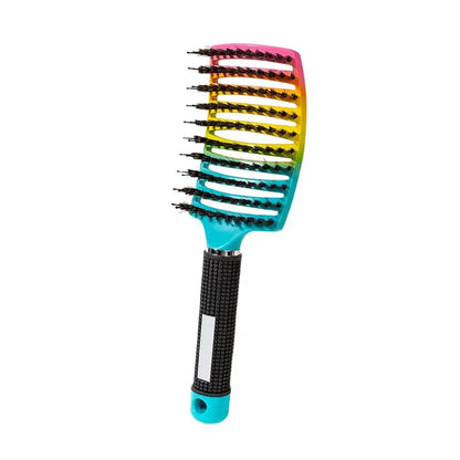 Hair Brush Scalp Massage Comb Hairbrush Bristle;Nylon Women Wet Curly Detangle Hair Brush for Salon Hairdressing Styling Tools