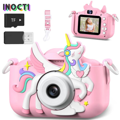 Kids Camera Digital - Cute, Durable & Easy to Use, 1080P Photo/Video for Toddlers 3-10, Best Gift Suitable for 3-12 Years Old