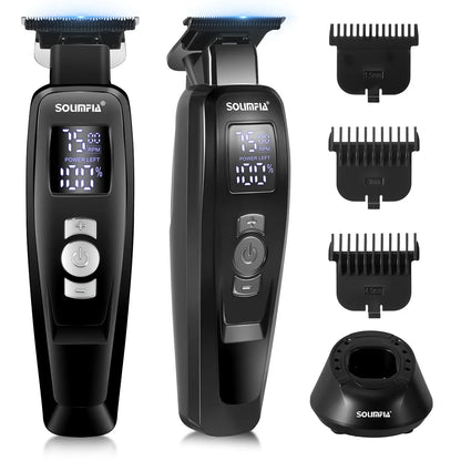 Hair Clippers for Men Professional Barber Clippers 3 Speeds Rechargeable Hair Trimmer with 3 Guide Combs Hair Cutting Machine