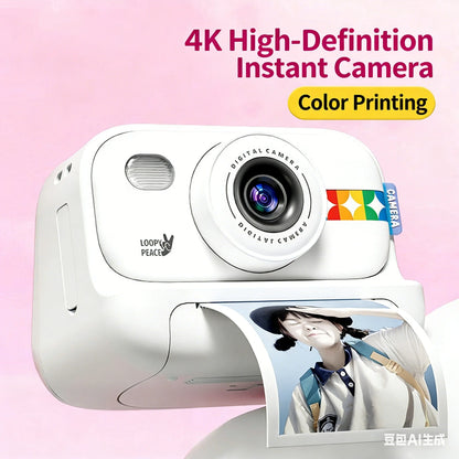 Must-Have Kids Instant Camera: Crystal-Clear High Pixel, Dual Cameras & Fun Filters – Print Photos Directly!