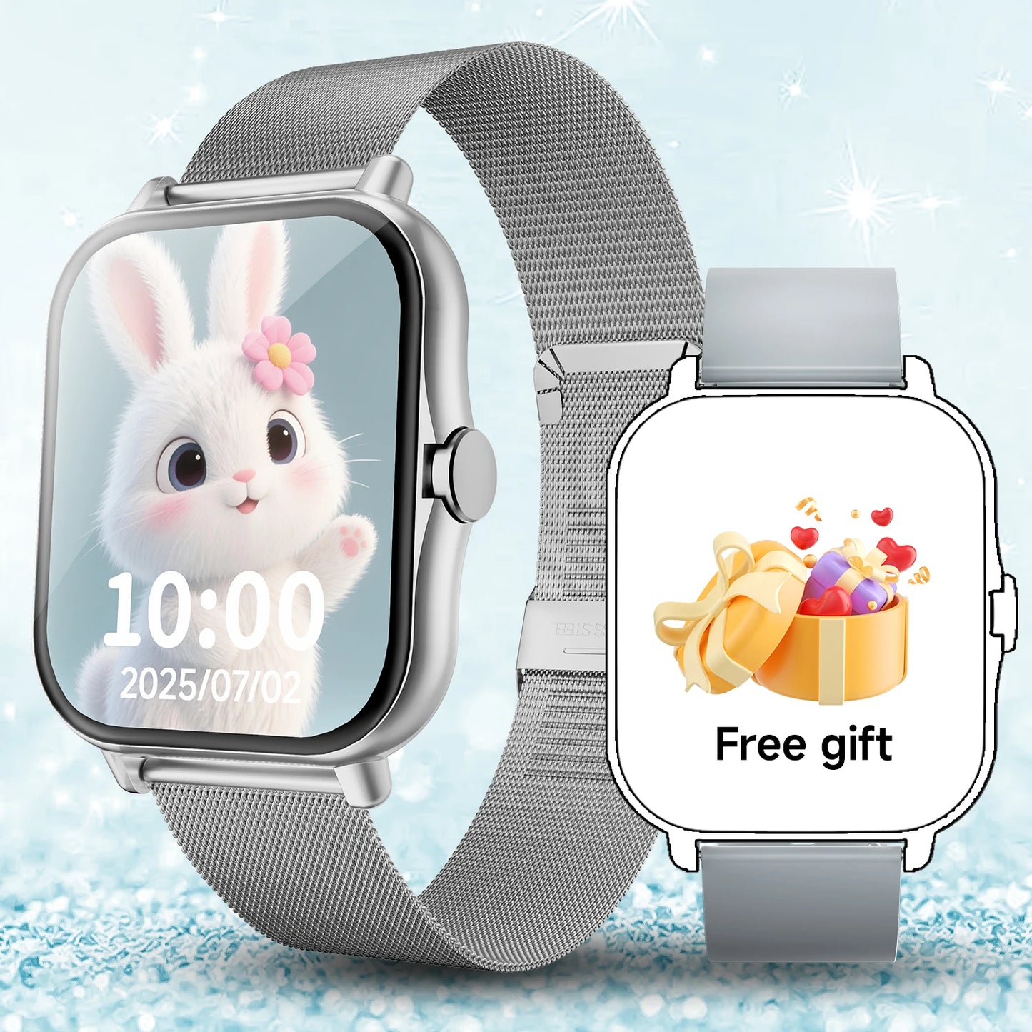 2025 New Smartwatch 1.83‘‘HD Screen with Wireless Call Sport Fitness Tracker Music Control Sedentary Reminder for Men Women Gift
