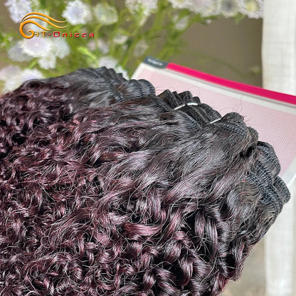 Curly Human Hair Bundles For Black Women Short Jerry Curly Bundles 6pcs/lot Brazilian Hair Weave Bundles 100% Human Hair