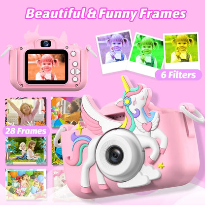 Kids Camera Digital - Cute, Durable & Easy to Use, 1080P Photo/Video for Toddlers 3-10, Best Gift Suitable for 3-12 Years Old