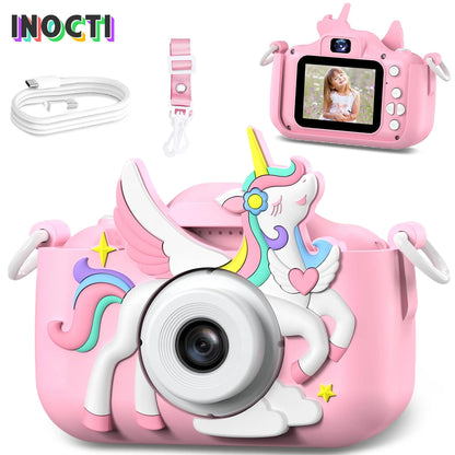 Kids Camera Digital - Cute, Durable & Easy to Use, 1080P Photo/Video for Toddlers 3-10, Best Gift Suitable for 3-12 Years Old
