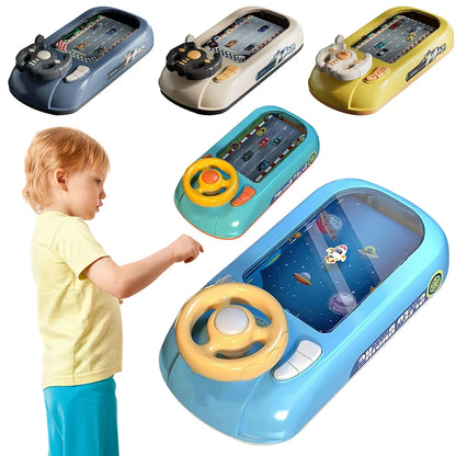 Toddler Simulated Driving Racing Car Game with Sound Interactive Simulation Racing Toy Car Racing Adventure Toy for Boys 4-6
