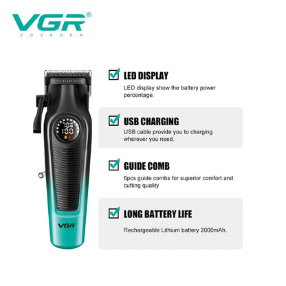 Hair Clippers Men Professional Kit DLC Blade 10000RPM Cordless Barber Machines Barber Machine VGR V-196 V-996 ROSYOUS RS-620
