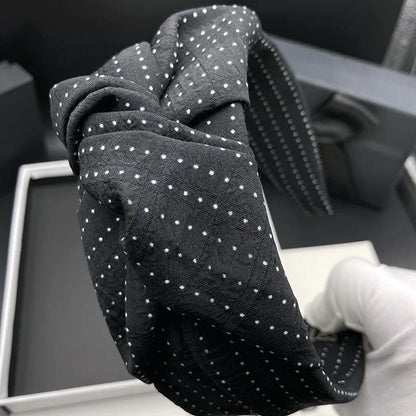 Hair headband for women, new black retro fashion style, hair tie headpiece with wide edge, pressed hair, wash face headband
