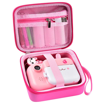 Kids Instant Print Camera Case (CASE ONLY) | Hard Storage Bag for Toddler Digital Print Cameras, Shockproof Travel Organizer for